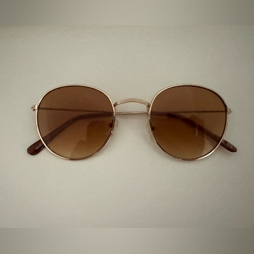 ASOS Metallic Frame with Brown Tint Sunglasses